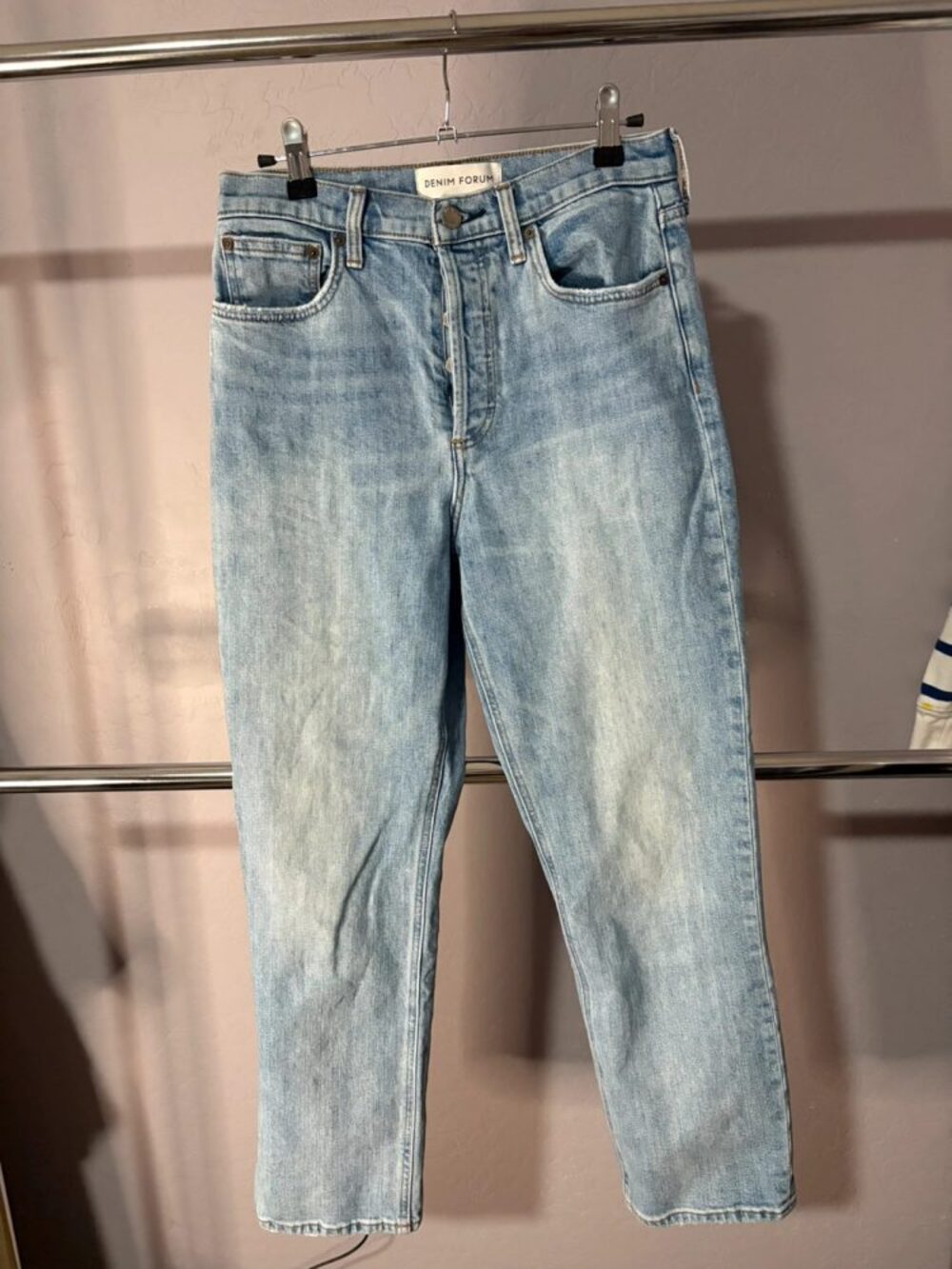 Denim Forum Arlo High Rise Straight Jeans